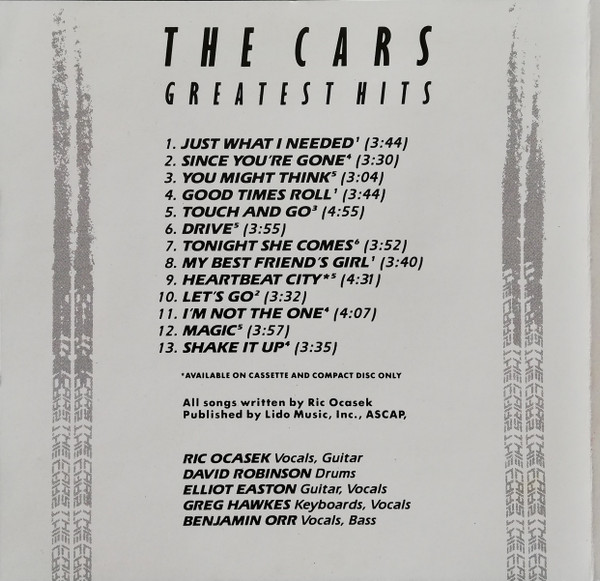 The Cars - The Cars Greatest Hits | Elektra (7559-60464-2) - 4