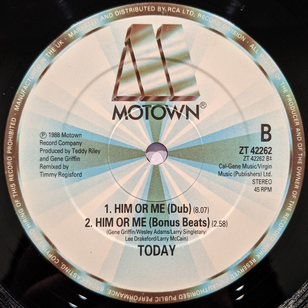 Today - Him Or Me | Motown (ZT 42262) - 4