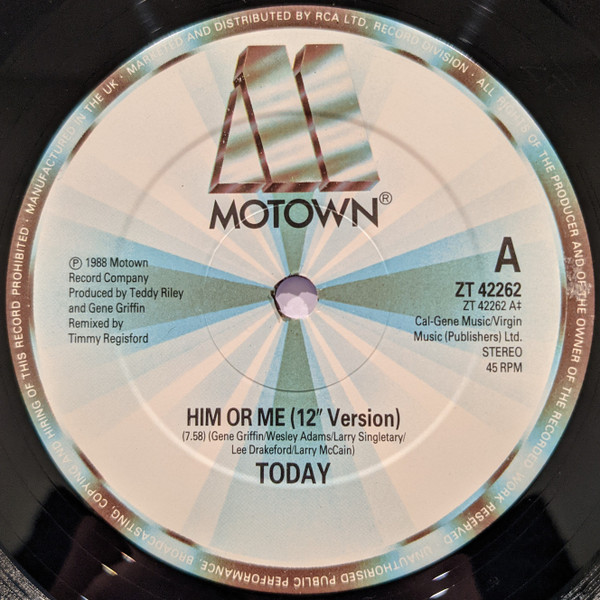 Today - Him Or Me | Motown (ZT 42262) - 3