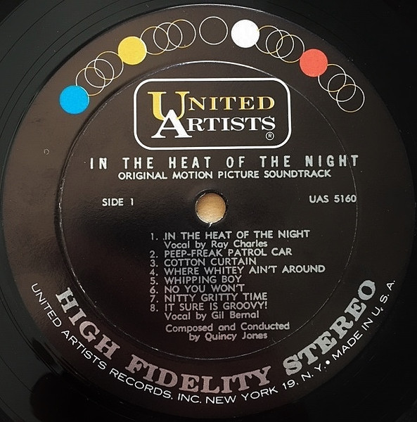 Quincy Jones - In The Heat Of The Night: Original Motion Picture Soundtrack [Vinyl] | United Artists Records (UAS 5160) - 3