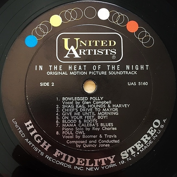 Quincy Jones - In The Heat Of The Night: Original Motion Picture Soundtrack [Vinyl] | United Artists Records (UAS 5160) - 4