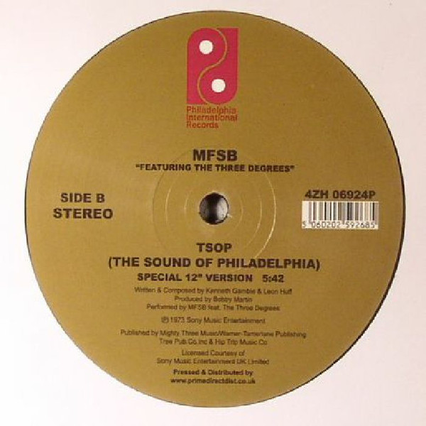 MFSB Featuring The Three Degrees - Love Is The Message / TSOP (The Sound Of Philadelphia) | Philadelphia International Records (4ZH 06924P) - 2