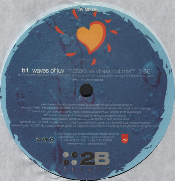 2 Black - Waves Of Luv | Jaywork Records (JW-MIX601) - 4 2 Black - Waves Of Luv | Jaywork Records (JW-MIX601) - 4