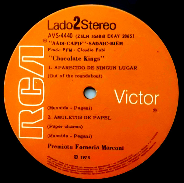 Premiata Forneria Marconi - Chocolate Kings | RCA Victor (AVS-4440) - 4