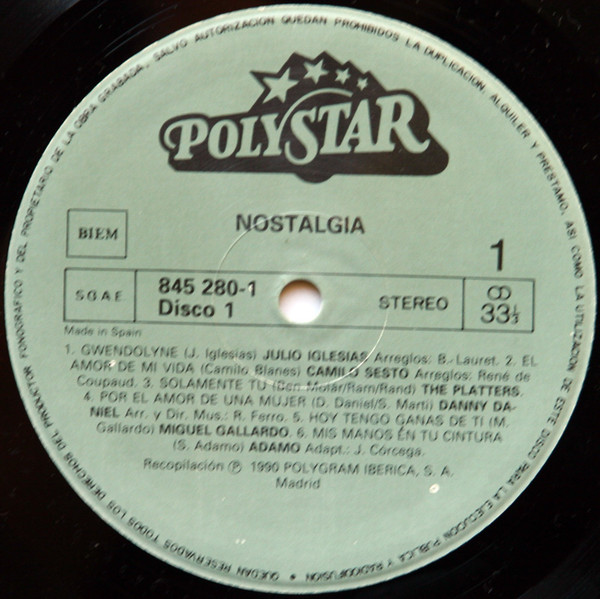 Various - Nostalgia | Polystar (845 279-1) - 3
