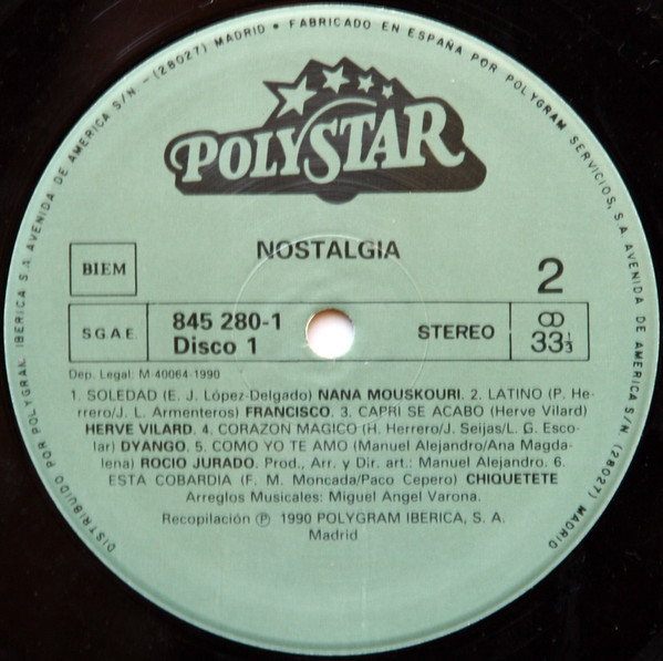 Various - Nostalgia | Polystar (845 279-1) - 4