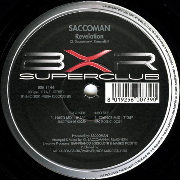 Saccoman - Revelation | BXR (BXR 1144) - main