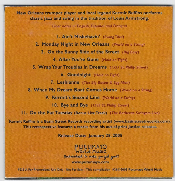 Kermit Ruffins - Kermit Ruffins | Putumayo World Music (P233-A) - 3 Kermit Ruffins - Kermit Ruffins | Putumayo World Music (P233-A) - 3