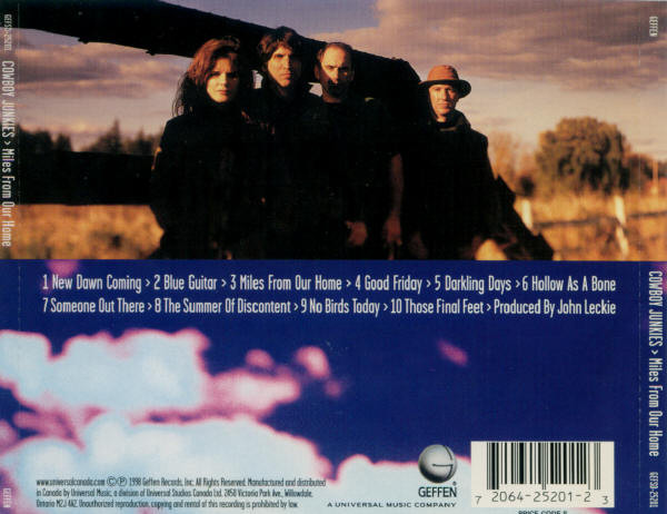 Cowboy Junkies - Miles From Our Home | Geffen Records (GEFSD-25201) - 2 Cowboy Junkies - Miles From Our Home | Geffen Records (GEFSD-25201) - 2