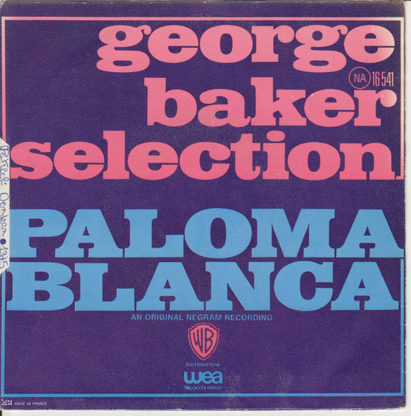 George Baker Selection - Paloma Blanca | Warner Bros. Records (16 541) - 2