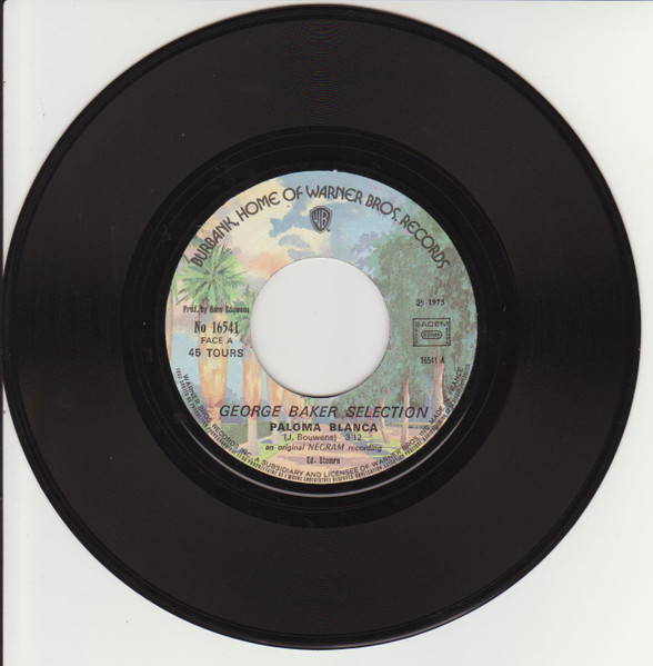 George Baker Selection - Paloma Blanca | Warner Bros. Records (16 541) - 3