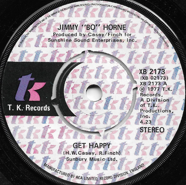 Jimmy "Bo" Horne - Get Happy | T.K. Records (XB 2173)