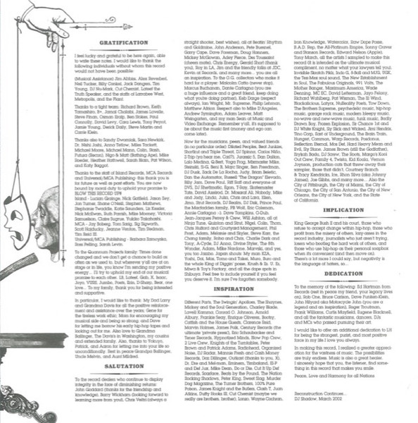 DJ Shadow - The Private Press | Island Records (CID 8118) - 4 DJ Shadow - The Private Press | Island Records (CID 8118) - 4