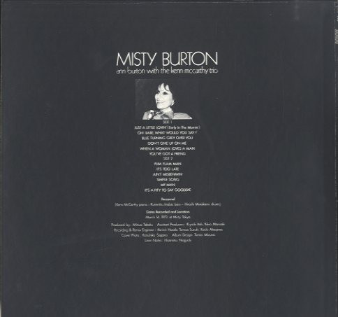 Ann Burton With Kenn McCarthy Trio - Misty Burton | Epic (ECPM-20) - 3