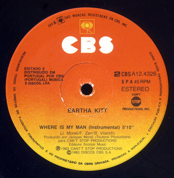Eartha Kitt - Where Is My Man | CBS (CBS A 12.4326) - 4
