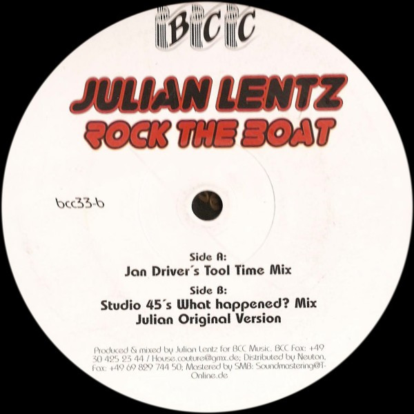Julian Lentz - Rock The Boat | BCC Music (BCC 33) - main Julian Lentz - Rock The Boat | BCC Music (BCC 33) - main