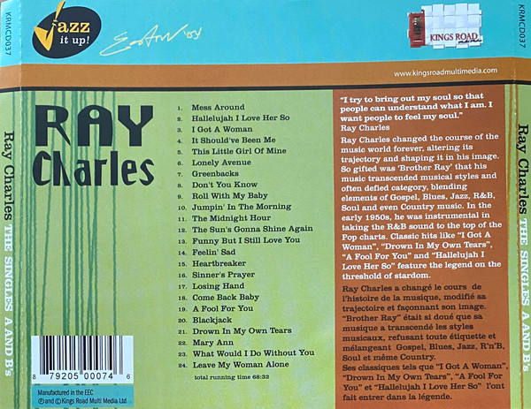 Ray Charles - The Singles A And B's [CD] | Kings Road Multi Media (KRMCD037) - 2
