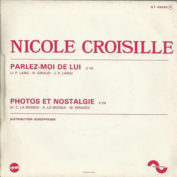 Nicole Croisille - Parlez-Moi De Lui | Spot (ST 40098) - 2