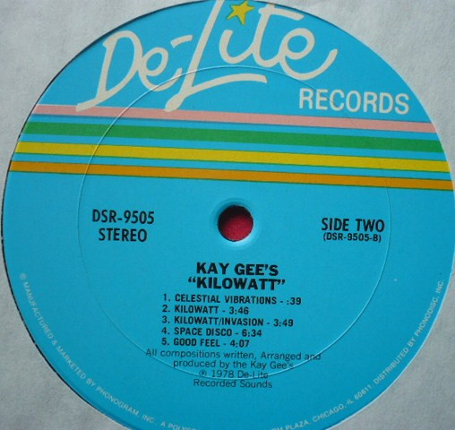 The Kay-Gees - Kilowatt | De-Lite Records (DSR-9505) - 4