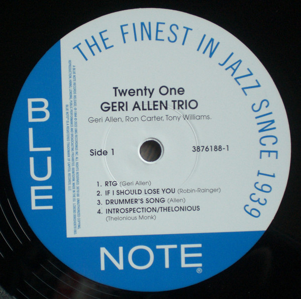 Geri Allen Trio With Ron Carter , Anthony Williams - Twenty One | Blue Note (3876188) - 3