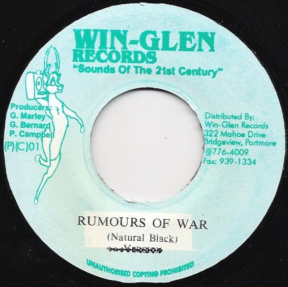 Natural Black - Rumours Of War | Win-Glen Records (none) - main