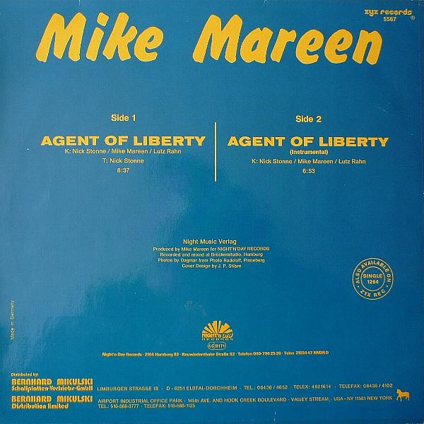Mike Mareen - Agent Of Liberty | ZYX Records (ZYX 5567) - 2
