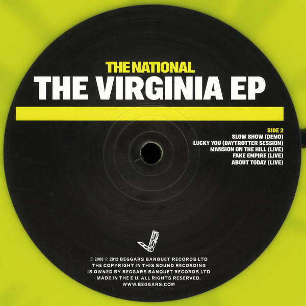 The National - The Virginia EP | Beggars Banquet (BBQLP 260) - 4 The National - The Virginia EP | Beggars Banquet (BBQLP 260) - 4