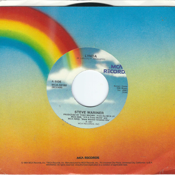 Steve Wariner - Lynda | MCA Records (MCA-53160) - 3