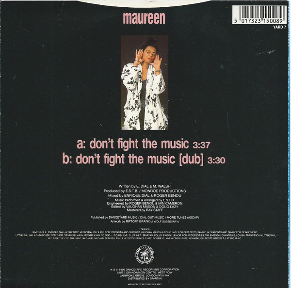 Maureen Walsh - Don't Fight The Music | The Danceyard Recording Corporation (YARD 7) - 2 Maureen Walsh - Don't Fight The Music | The Danceyard Recording Corporation (YARD 7) - 2