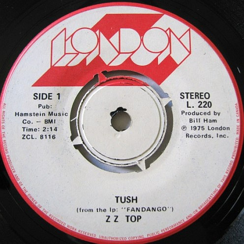 ZZ Top - Tush | London Records (L. 220)