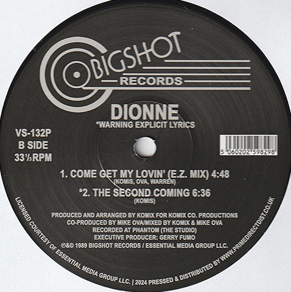 Dionne - Come Get My Lovin' (Remix) | Bigshot Records (VS-132P) - 2 Dionne - Come Get My Lovin' (Remix) | Bigshot Records (VS-132P) - 2