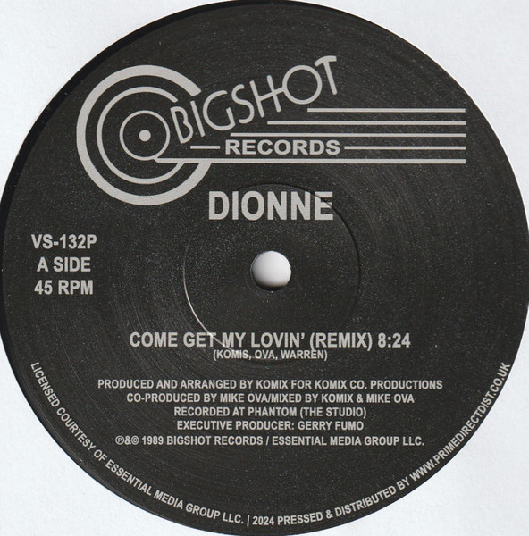 Dionne - Come Get My Lovin' (Remix) | Bigshot Records (VS-132P)