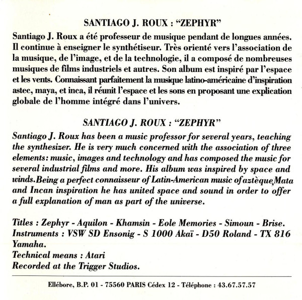 Santiago J. Roux - Zephyr | Ellebore (55923-2) - 3