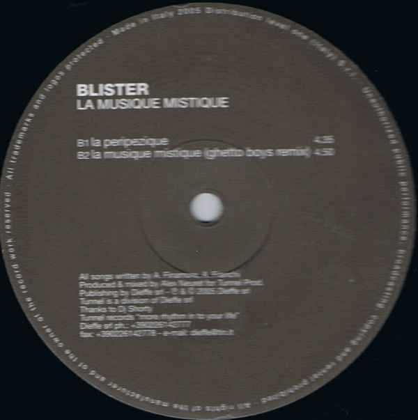 Blister - La Musique Mistique | Tunnel Records (TUNNEL 011) - 3