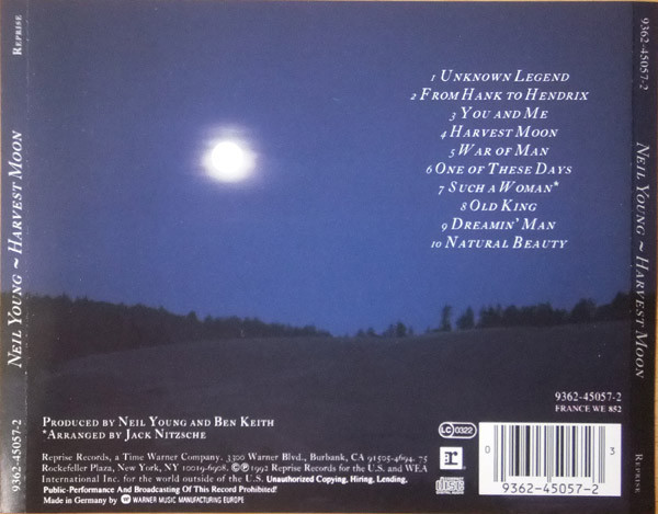 Neil Young - Harvest Moon | Reprise Records (9362-45057-2) - 2