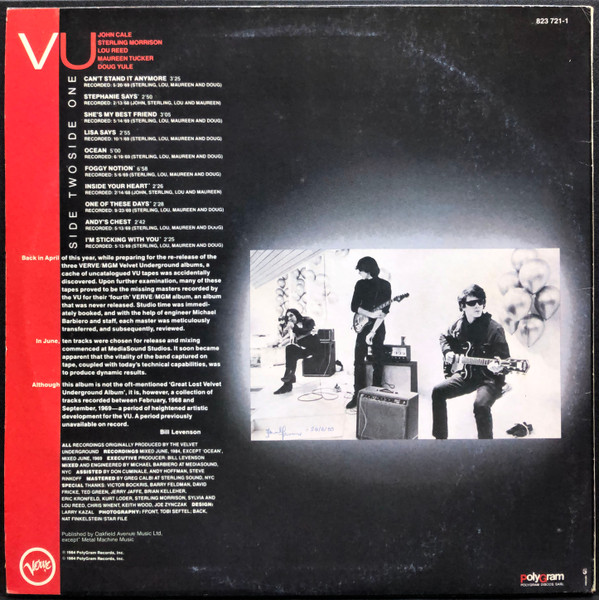 The Velvet Underground - VU | Verve Records (823 721-1) - 2