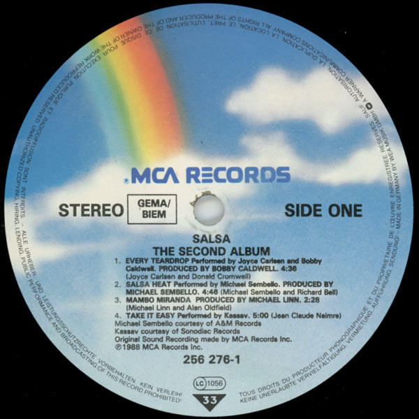 Various - Salsa / The Second Album (Original Motion Picture Soundtrack) | MCA Records (256 276-1) - 2