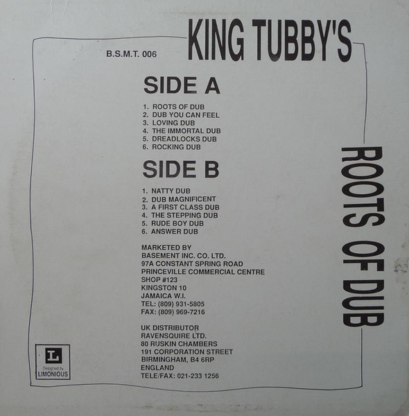 King Tubby - King Tubby's Roots Of Dub | Justice (B.S.M.T. 006) - 2