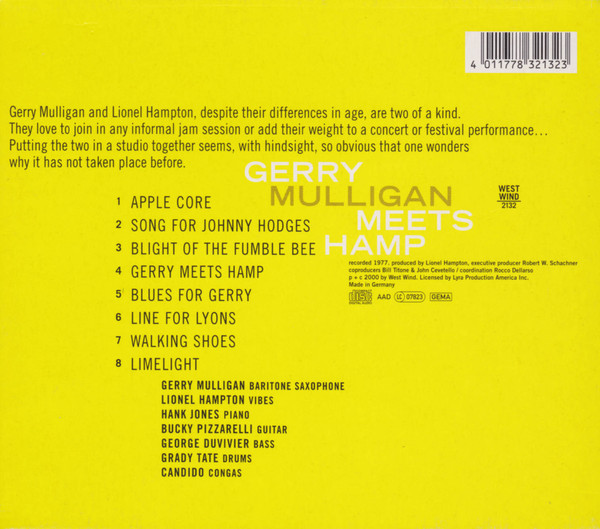 Gerry Mulligan - Gerry Meets Hamp | West Wind (WW 2132) - 2 Gerry Mulligan - Gerry Meets Hamp | West Wind (WW 2132) - 2