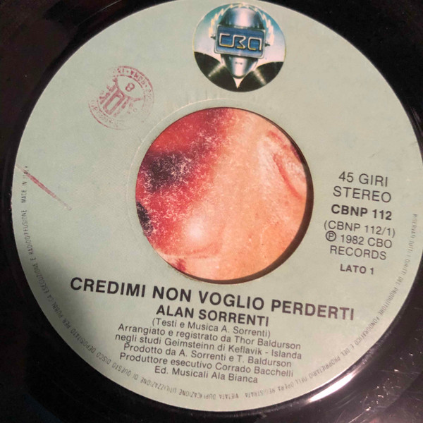 Alan Sorrenti - Credimi Non Voglio Perderti | CBO Records (CBNP 112) - 3
