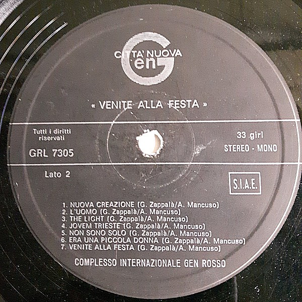 Gen Rosso - Venite Alla Festa | Città Nuova (GRL 7305) - 4