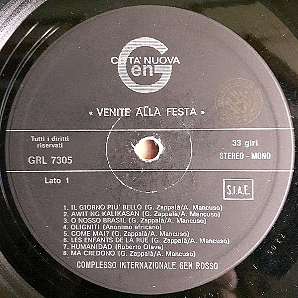Gen Rosso - Venite Alla Festa | Città Nuova (GRL 7305) - 3