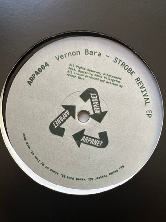 Vernon Bara - Strobe Revival EP | Arpanet (ARPA004) - main