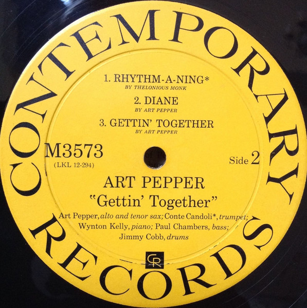 Art Pepper - Gettin' Together! | Contemporary Records (M3573) - 4 Art Pepper - Gettin' Together! | Contemporary Records (M3573) - 4