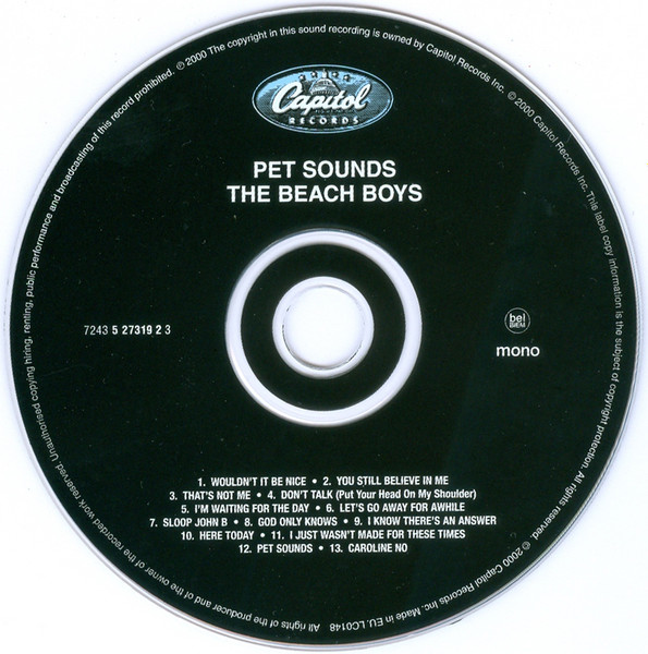 The Beach Boys - Pet Sounds [CD - EU - HDCD Mono Remaster - 2000 - Mint/Mint] | Capitol Records (7243 5 27319 2 3) - 4
