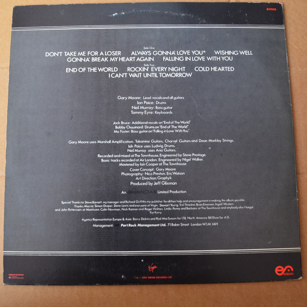 Gary Moore - Corridors Of Power | Virgin (611105) - 2