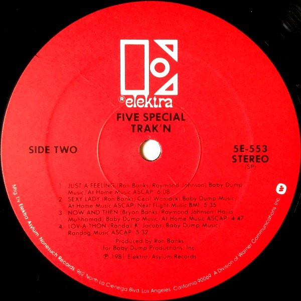 Five Special - Trak'n [Vinyl] | Elektra (5E-553) - 4