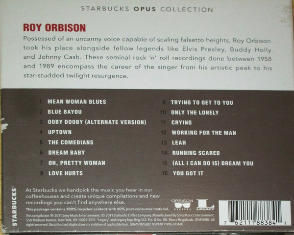 Roy Orbison - Opus Collection (2CD) [CD] | Orbison Records (88697895682) - 2