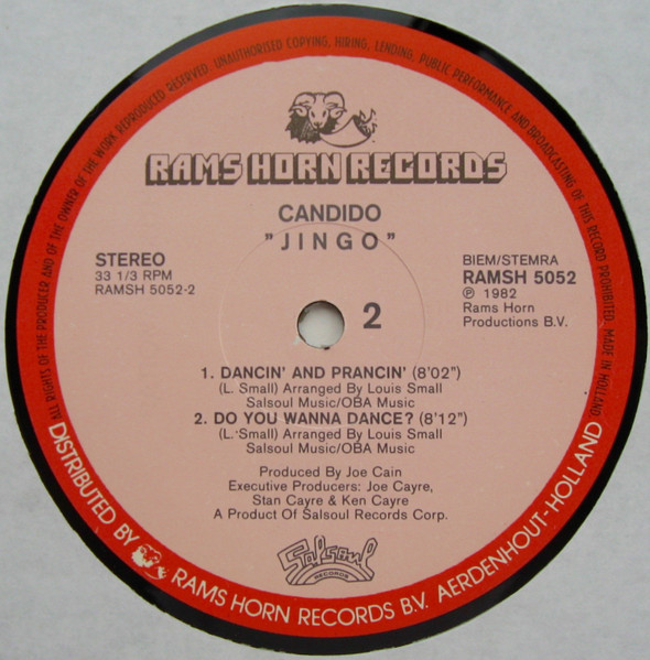 Candido - Jingo | Rams Horn Records (RAMSH 5052) - 4 Candido - Jingo | Rams Horn Records (RAMSH 5052) - 4