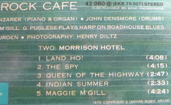 The Doors - Morrison Hotel | Elektra (ELK 42 080) - 4
